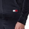 Tommy Hilfiger bluza welurowa męska rozpinana z kapturem